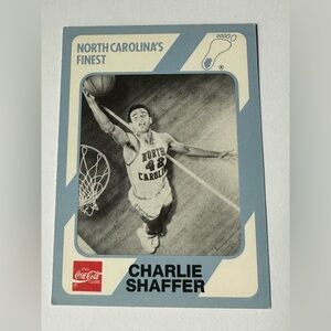Charlie Shaffer North Carolina Basketball Trading Card - Light Blue Accent